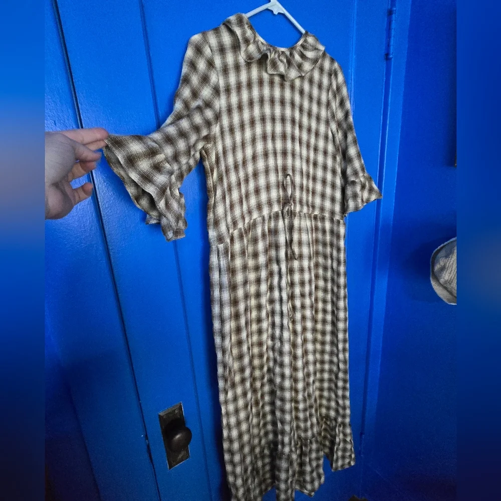 Christy Dawn The Constance Dress In Cocao Plaid - Picture 5 of 6